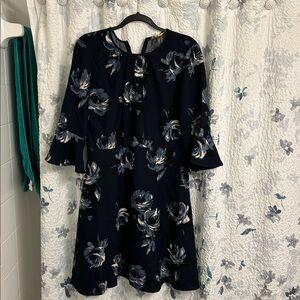 Kate Spade Navy Floral Dress Size 10